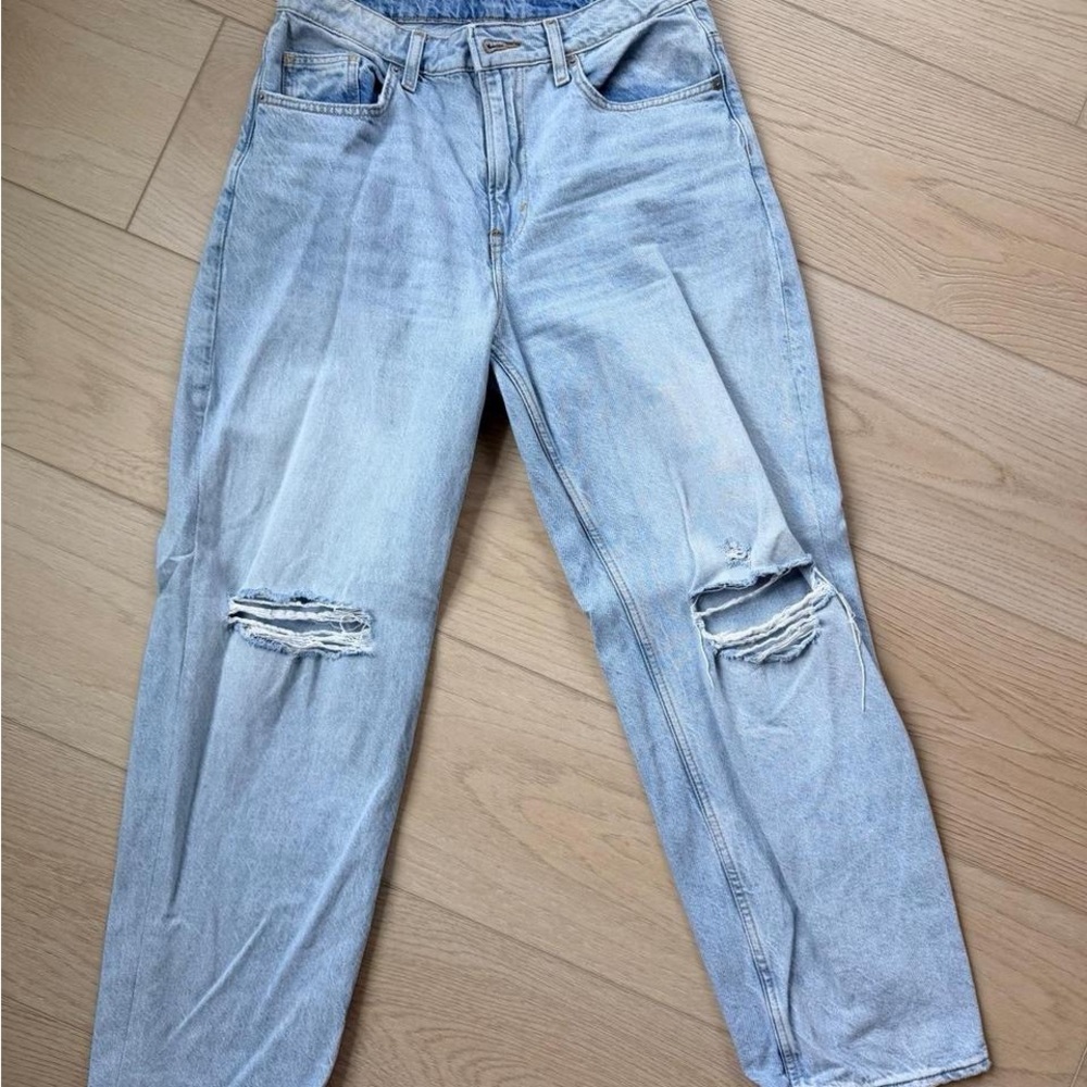 Light Blue Distressed Jeans